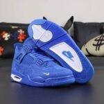 4 Retro OG SP Brick By Brick Blue Suede Sneakers