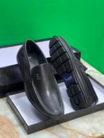 Billionaire Black Leather Loafers