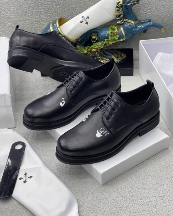 Black Matte Leather Shoes