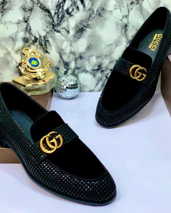 Black Velvet Loafers
