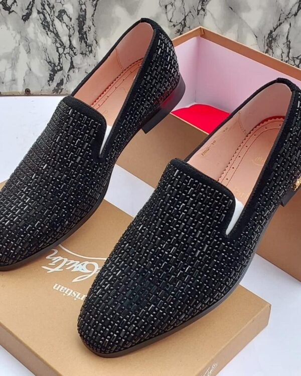 Erphpre Paul Black Studded Loafers