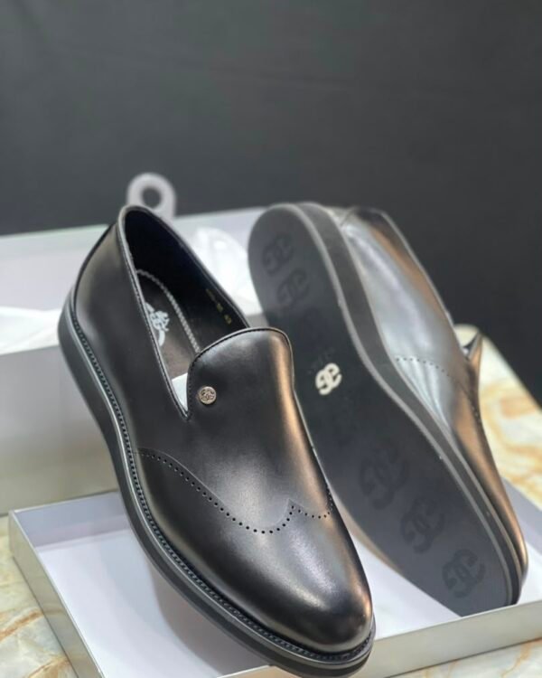 Genio Leather Brogue Loafers