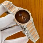 Green Dial Diamond Bezel Two Tone Watch
