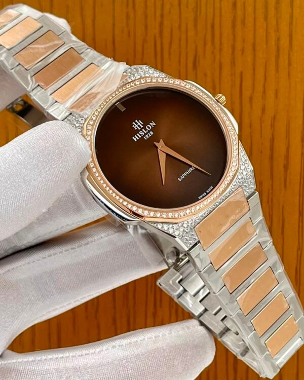 Green Dial Diamond Bezel Two Tone Watch