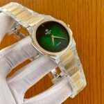 Green Dial Diamond Bezel Two Tone Watch