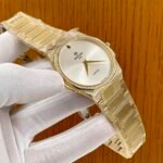Green Dial Diamond Bezel Two Tone Watch