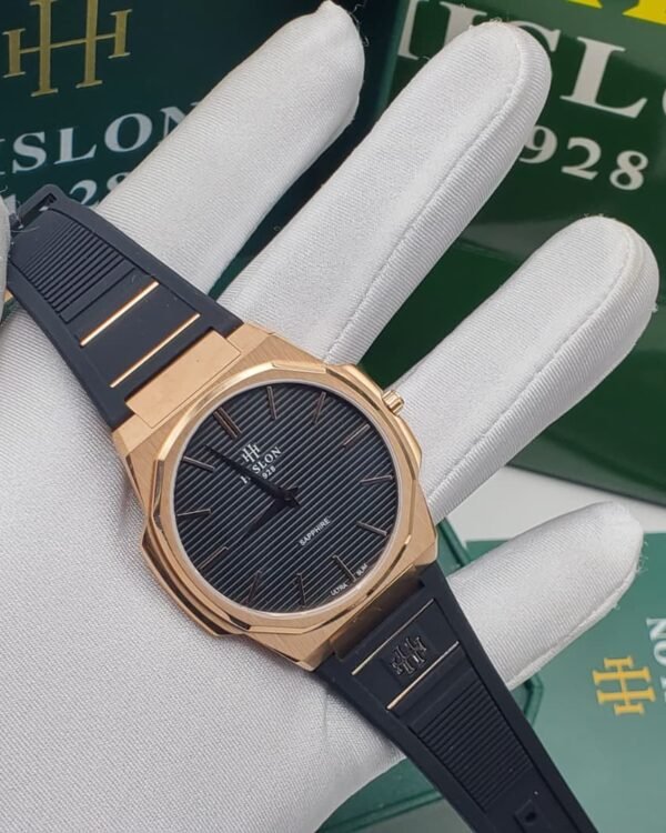 Hislon 1928 Ultra Slim Mens Rose Gold Watch