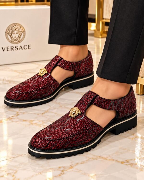 Mens Crystal Fisherman Sandal Loafers