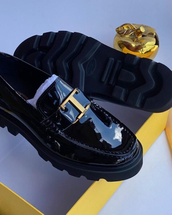 Men's Metal T Polished Leather Loafers