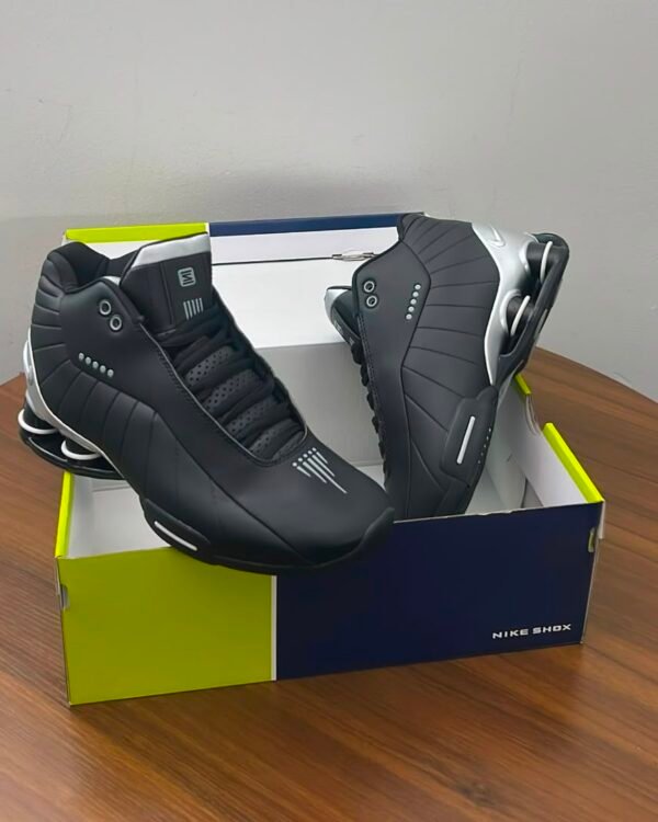 Nike Shox BB4 Black Metallic Silver Sneakers