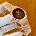 Rose Gold Silver Stainless Steel Watch - Image 2