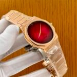 Rose Gold Silver Stainless Steel Watch