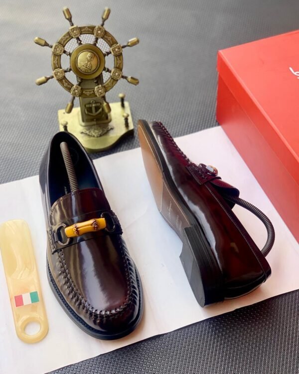 Salvatore Ferragamo Gancini Leather Loafers