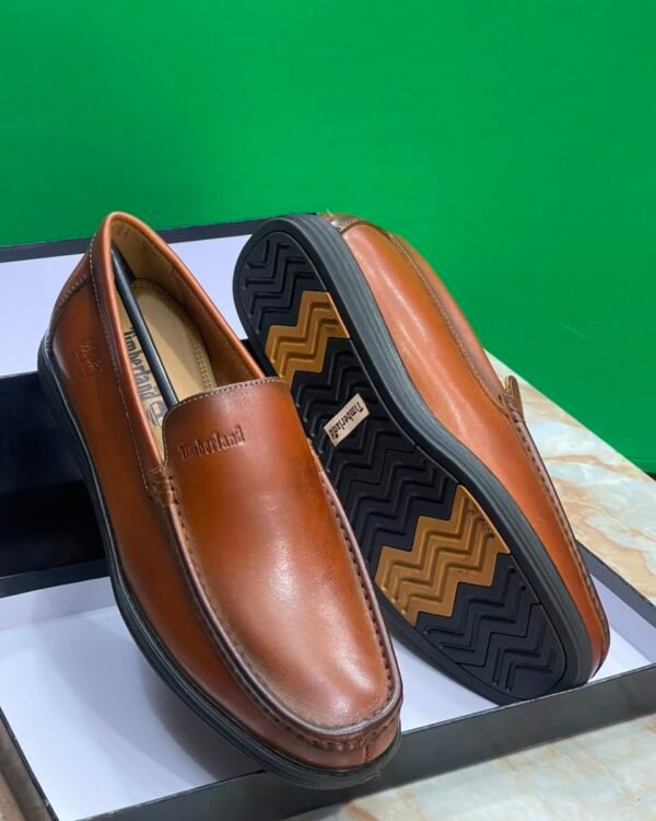 Timberland Black Leather Loafers