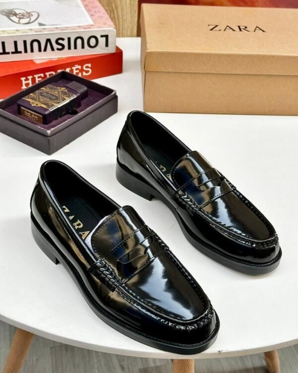 Black Patent Leather Loafers
