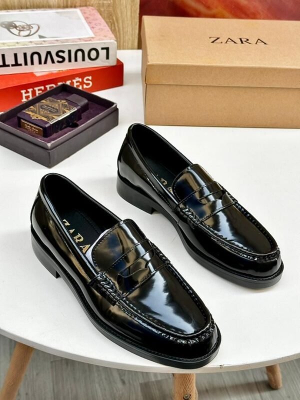 Black Patent Leather Loafers