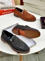 Brunello Cucinelli Men's Suede Penny Loafers