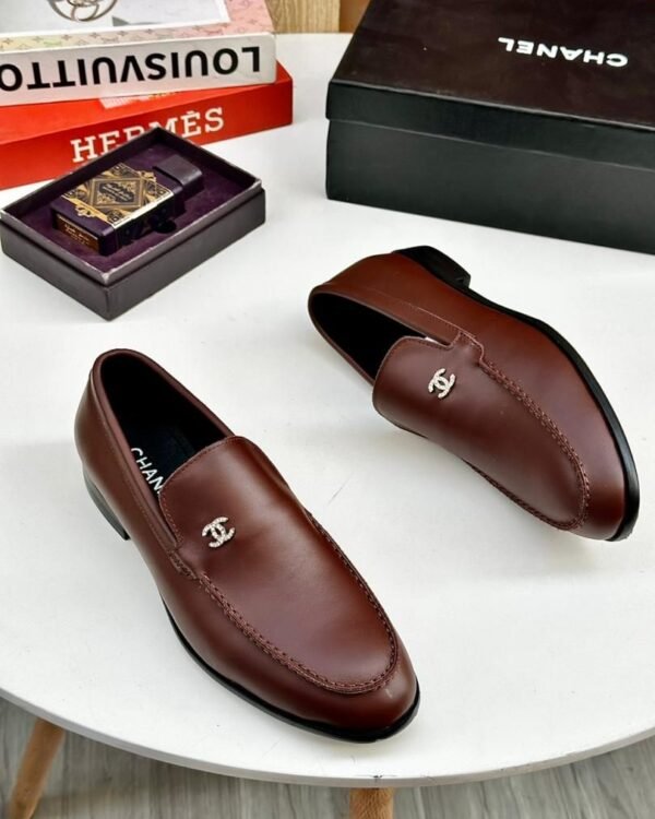 Chanel Brown Leather Loafers