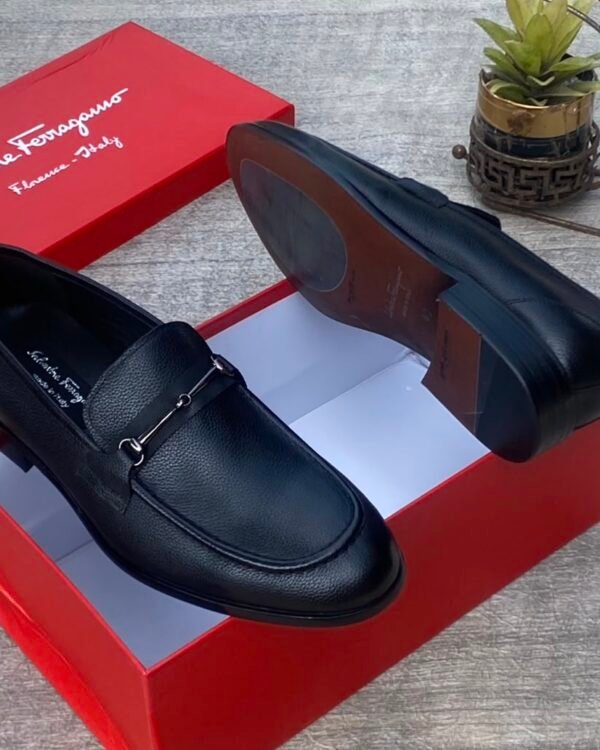Salvatore Ferragamo Brown Leather Loafers 1