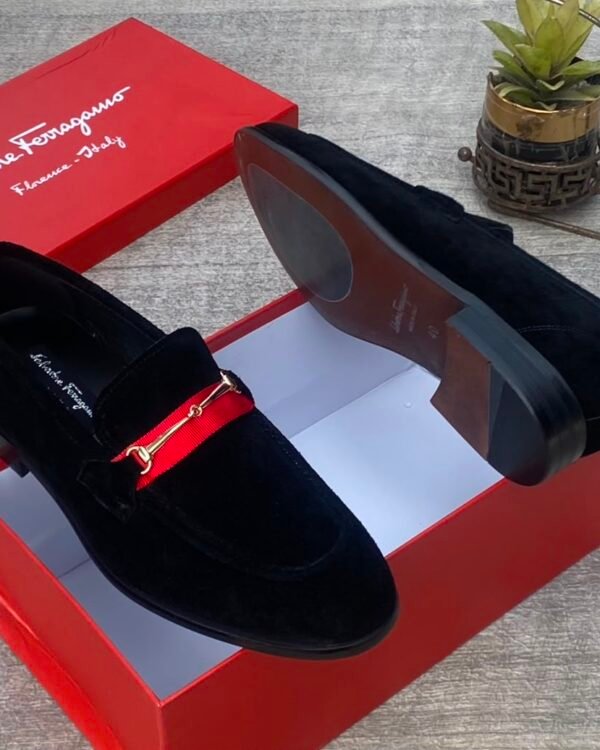 Salvatore Ferragamo Velvet Loafers