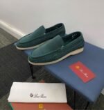 Summer Walk Tan Woven Suede Loafers