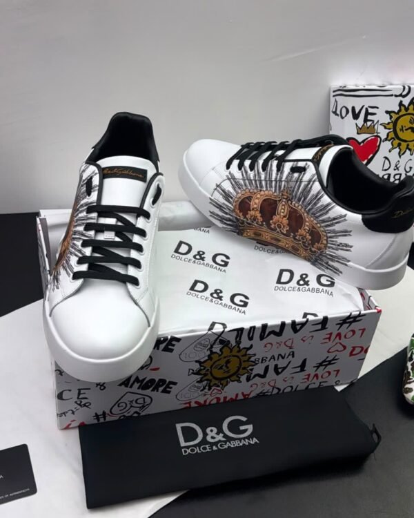 Portofino White Leather Sneakers