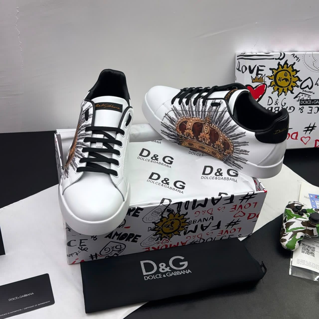 Portofino White Leather Sneakers Portofino White Leather Sneakers