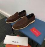 Summer Walk Tan Woven Suede Loafers