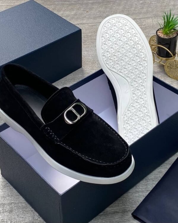 Silver CD Logo Luxury Shoes