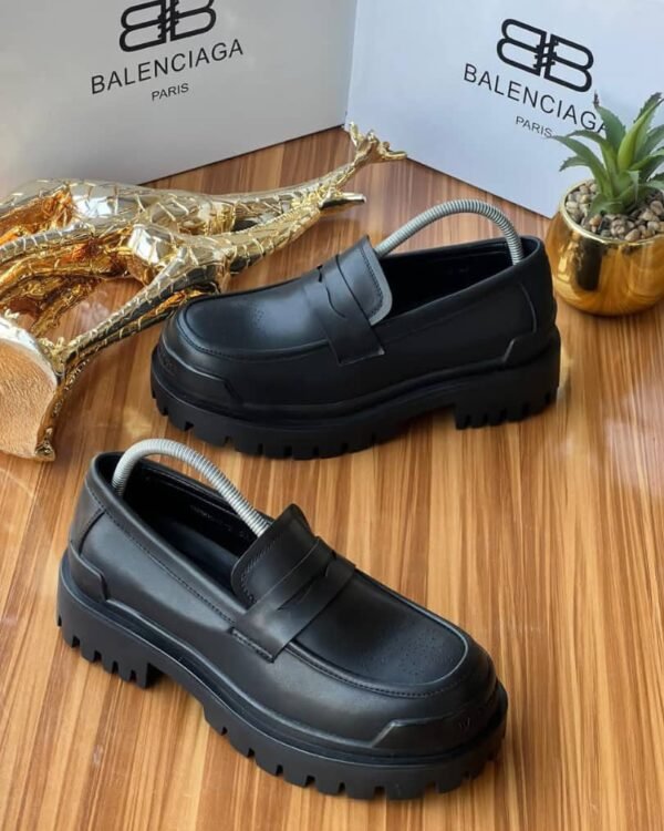 Men's Black Chunky Loafers