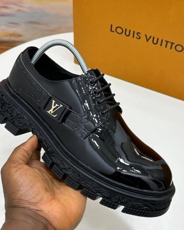 Gold LV Buckle Chunky Sole Shoes