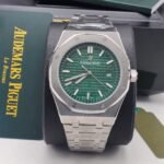 Audemars Piguet Royal Oak Blue Tapisserie Dial Luxury Watch - Image 2