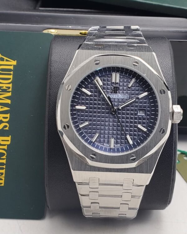 Audemars Piguet Royal Oak Blue Tapisserie Dial Luxury Watch