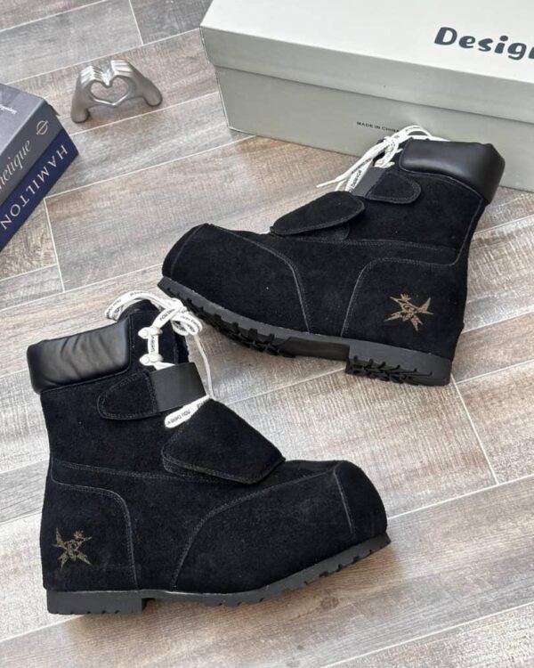 Black8mob FVVO Yellow Cowhide Ski Boots
