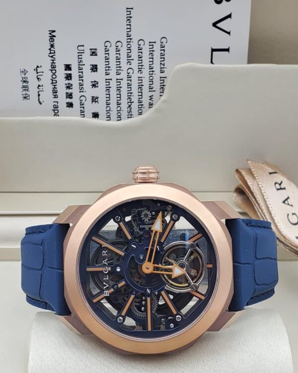Bvlgari Octo Roma Tourbillon Sapphire Blue Titanium Watch