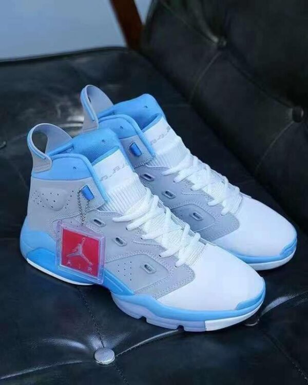 Jordan 6 Rings White Grey University Blue Basketball Sneakers