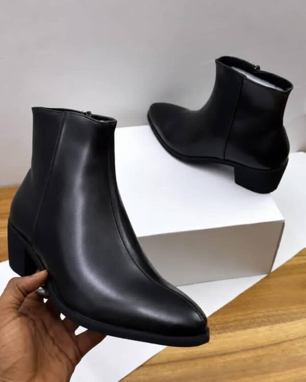 Mens Heeled Leather Lined Ankle Boots