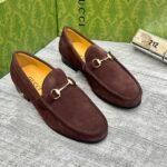 Mens Suede Horsebit Loafers