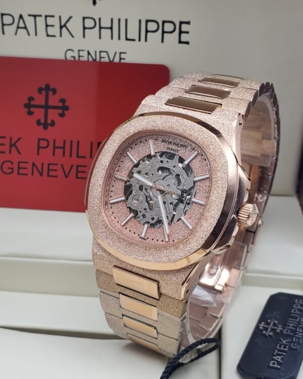 Patek Philippe Nautilus Skeleton Rose Gold Watch
