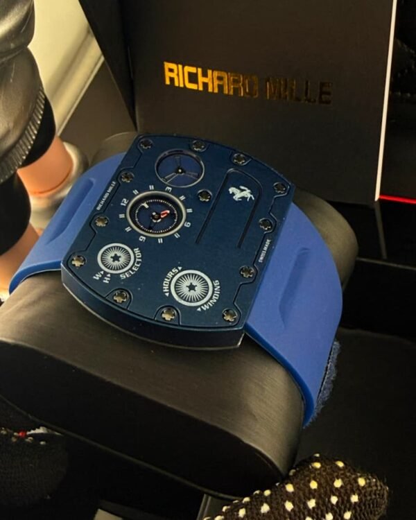 Richard Mille RM UP 01 Ferrari Blue Titanium Flat Case Luxury Watch