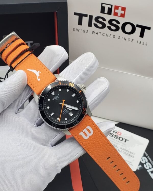 Tissot Seastar Wilson WNBA Orange Strap Luxury Watch