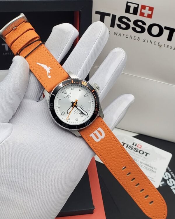 Tissot Seastar Wilson WNBA Orange Strap Luxury Watch