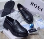 BOSS Brown Leather Penny Loafers