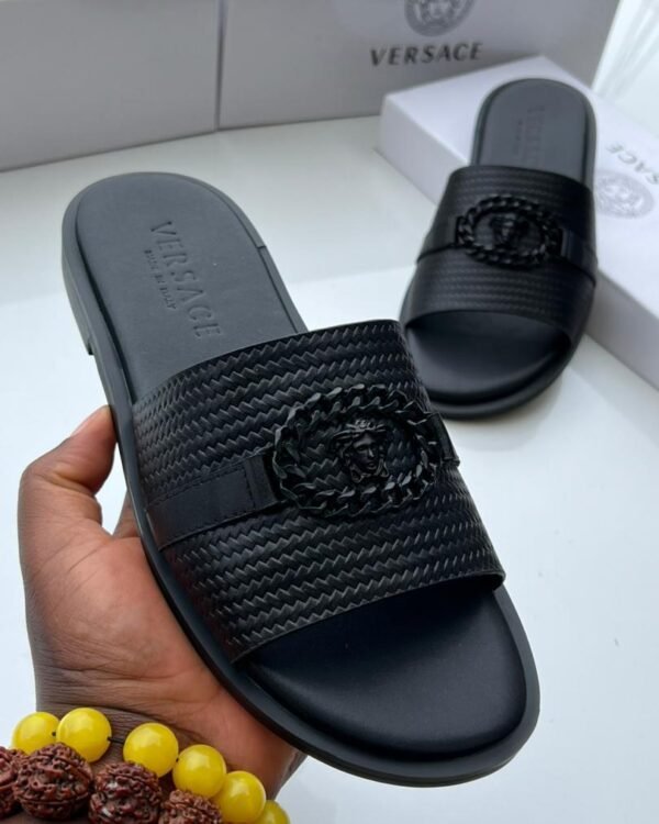 Black Slide Sandals