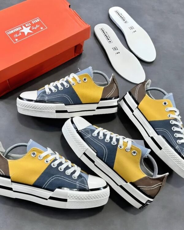 Chuck 70 Blue Denim Patchwork Low Top Sneakers