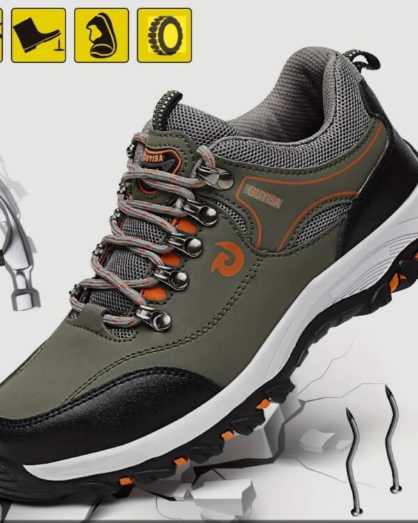 Guyisa Olive Green Safety Sneakers