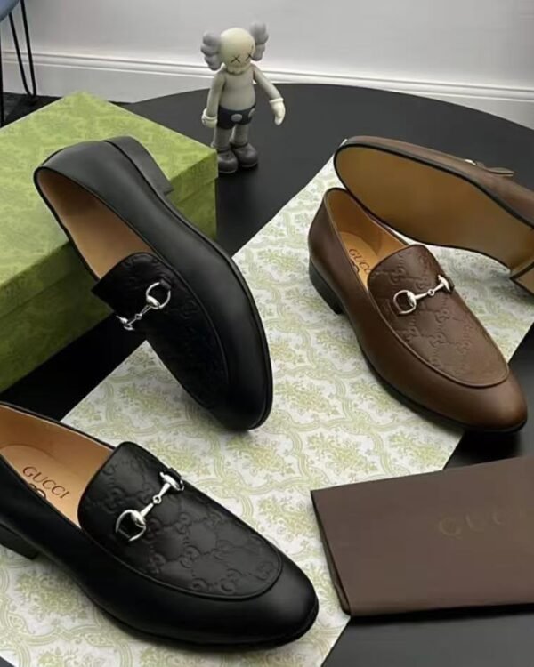 Horsebit Black Leather Loafers