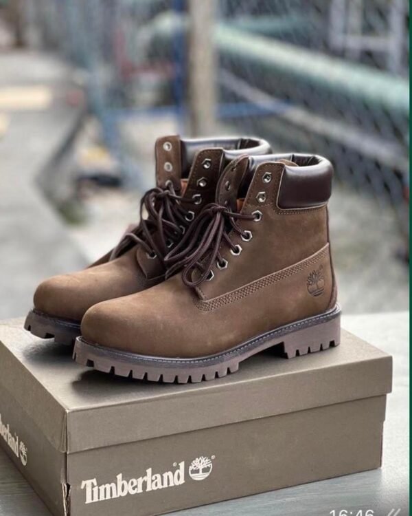Mens Dark Brown Timberland Leather Ankle Boot