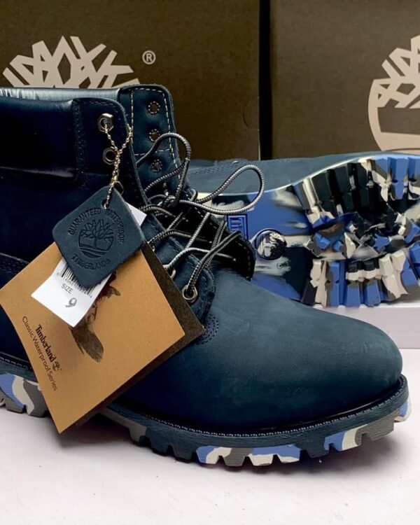 Mens Navy Blue Timberland Classic Waterproof Boots