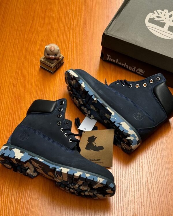 Mens Navy Blue Timberland Waterproof Boots